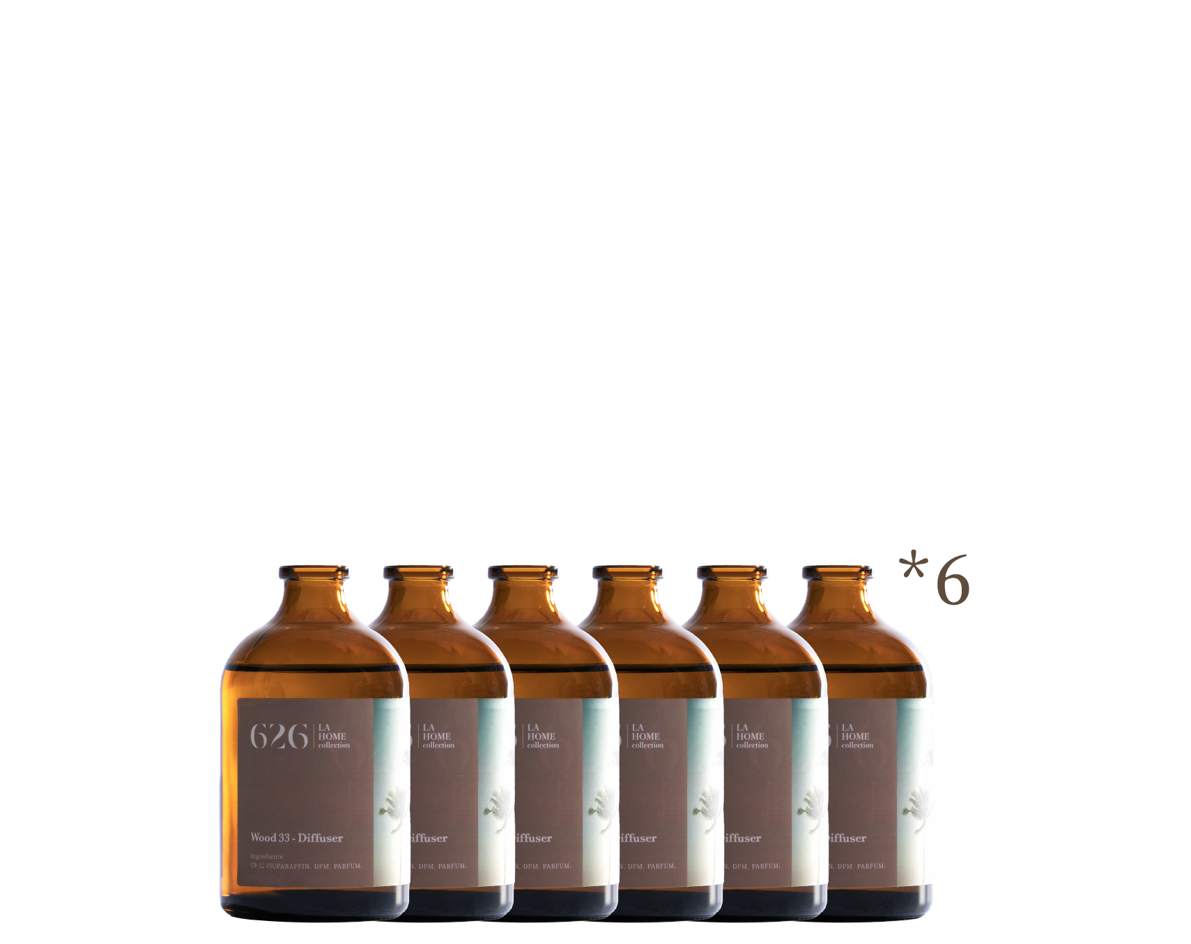 Wood 33-檀木33 香薰擴香瓶 6件組