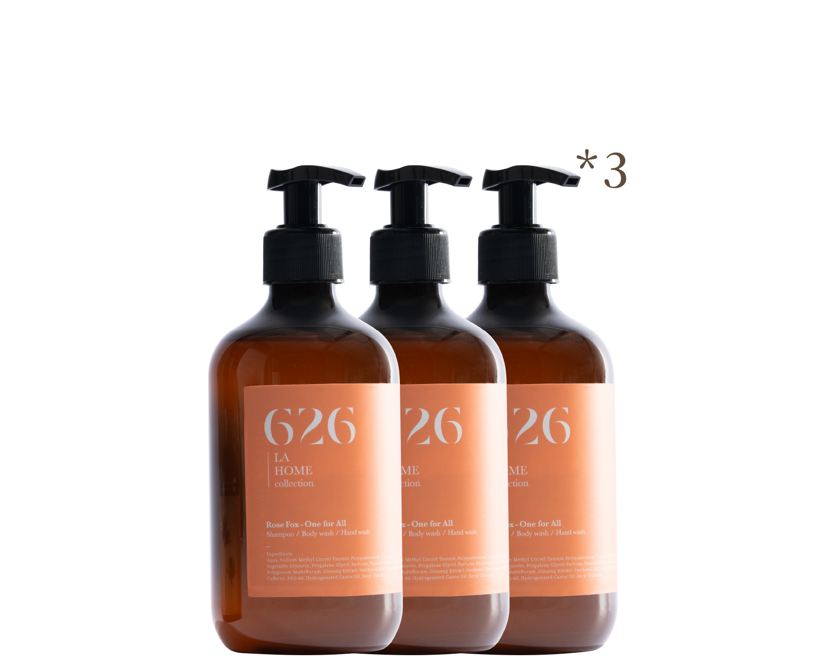 Rose Fox-狐狸玫瑰 沐浴露 3件組